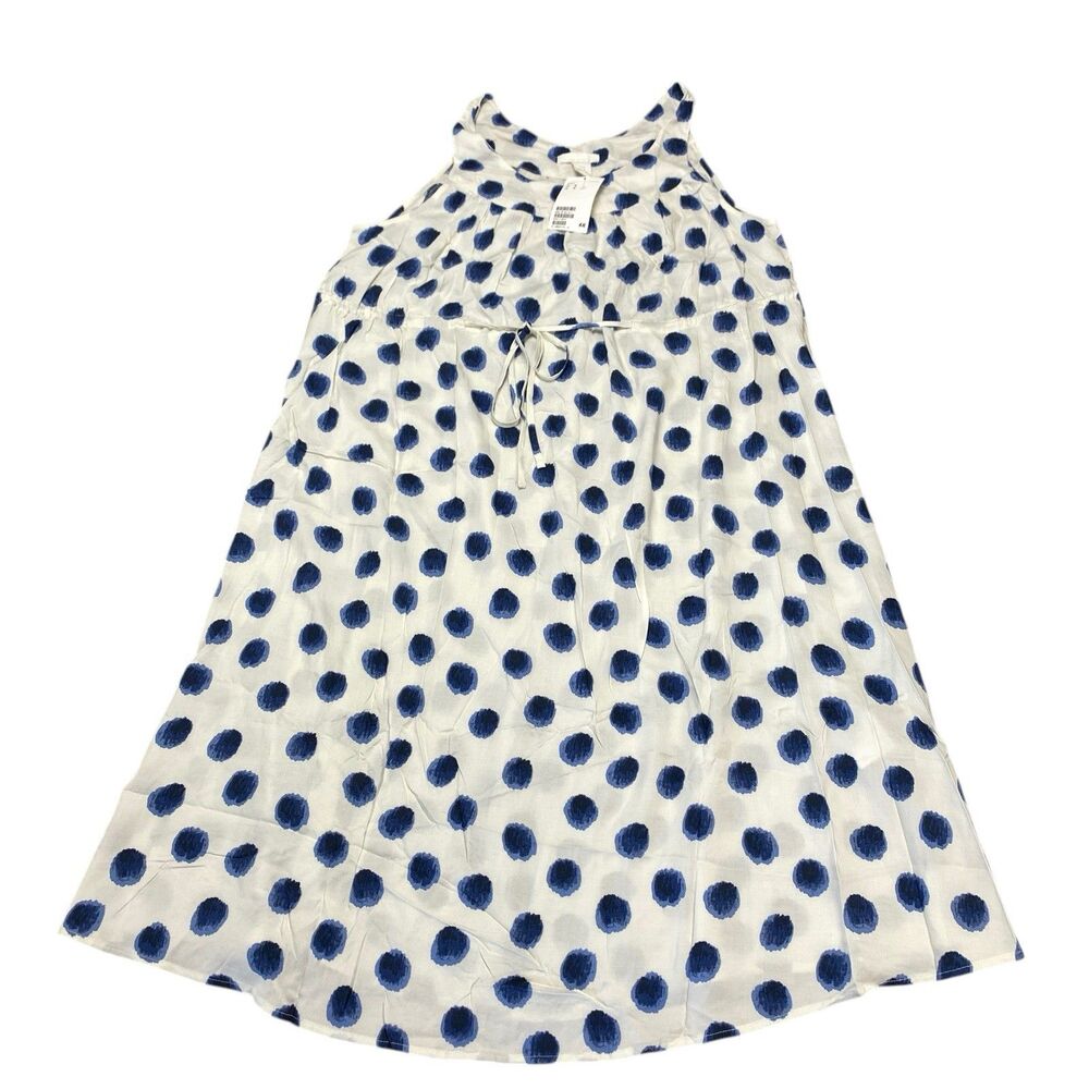 Mama Maternity Sleeveless Navy White‎ Stripe Dress Size M H&M